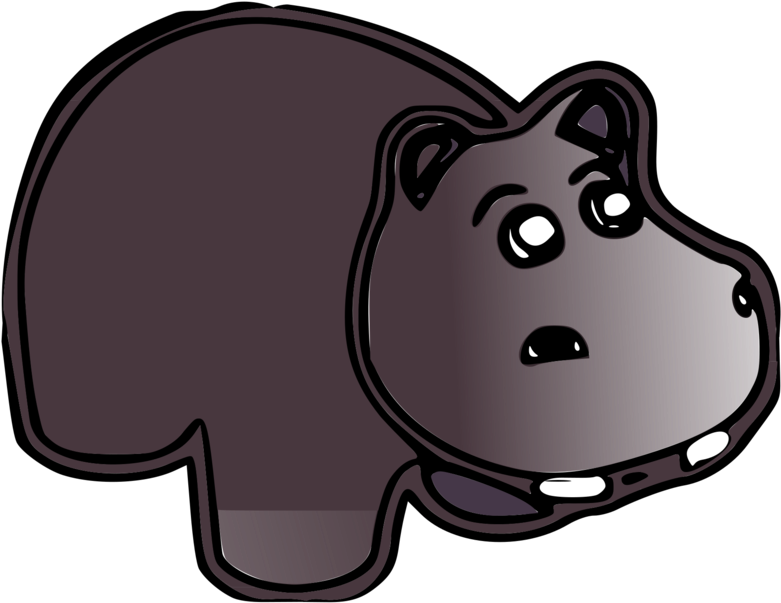 Cartoon_ Hippopotamus_ Head_ Vector PNG image