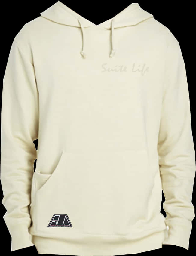 Cream Hoodie Suite Life Graphic PNG image