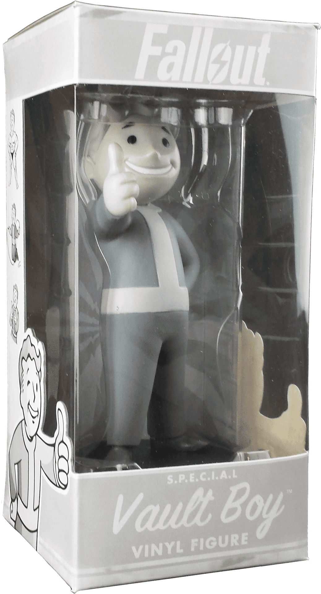 Fallout Vault Boy Vinyl Figure Packaging PNG image