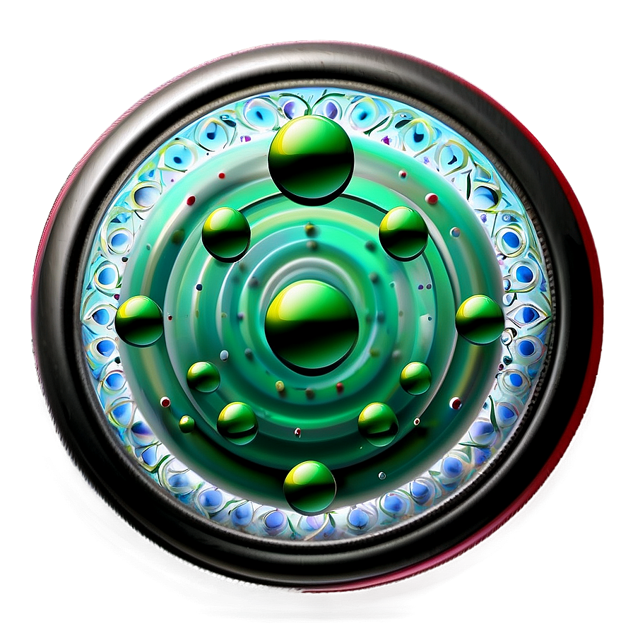 Green Circle Pattern Png 05252024 PNG image