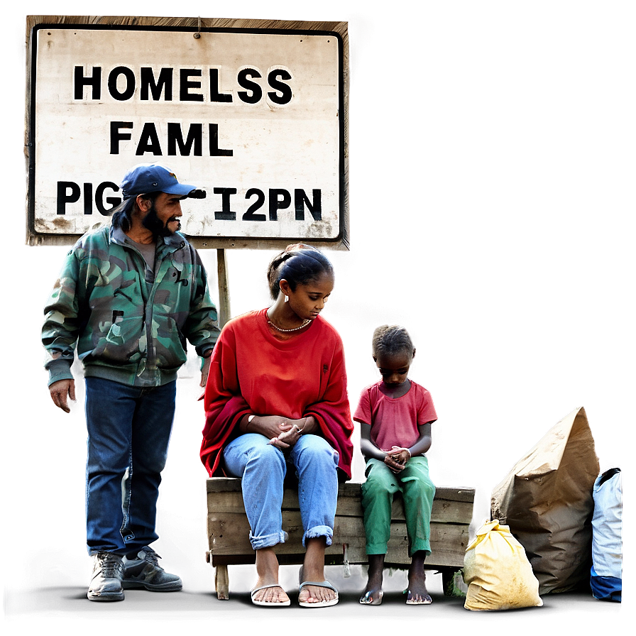 Homeless Family Png 06132024 PNG image