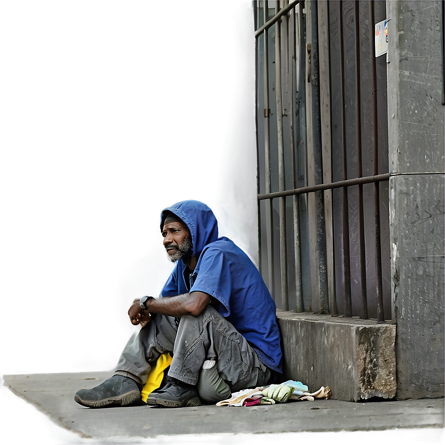 Homeless In The City Png 06132024 PNG image