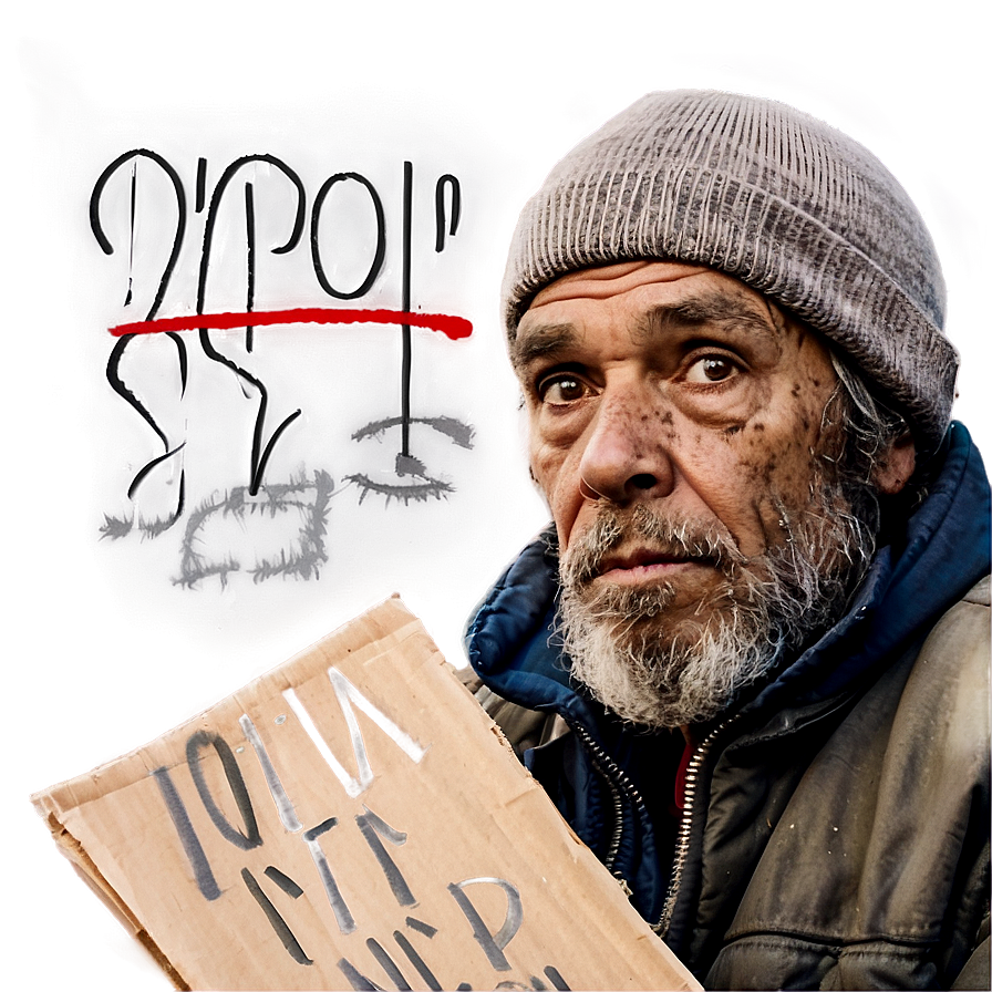 Homeless Man Portrait Png Wjw PNG image