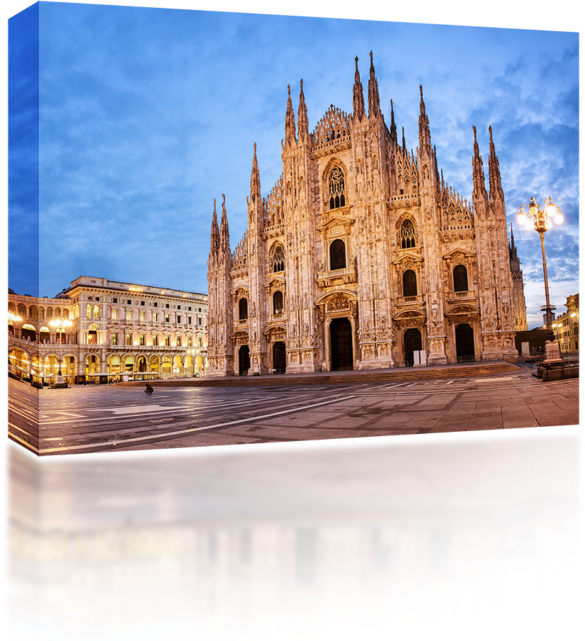 Milan Cathedral Dusk View.jpg PNG image