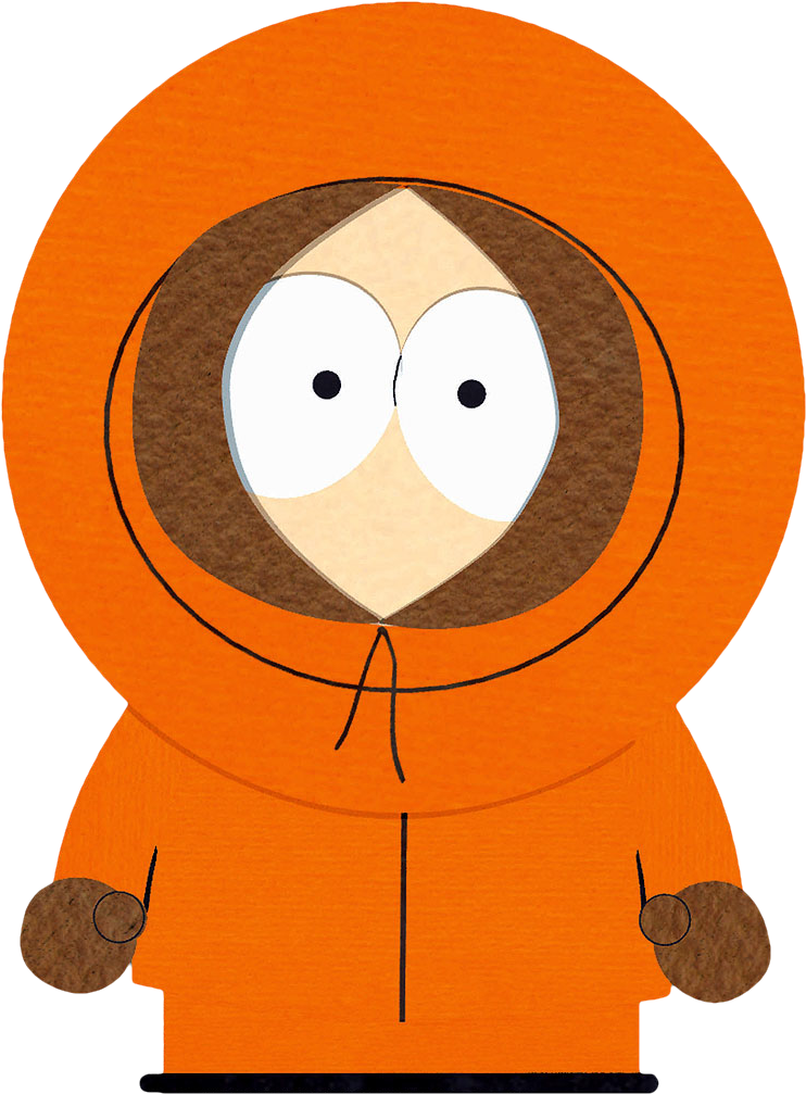 Orange Hooded Cartoon Character PNG image