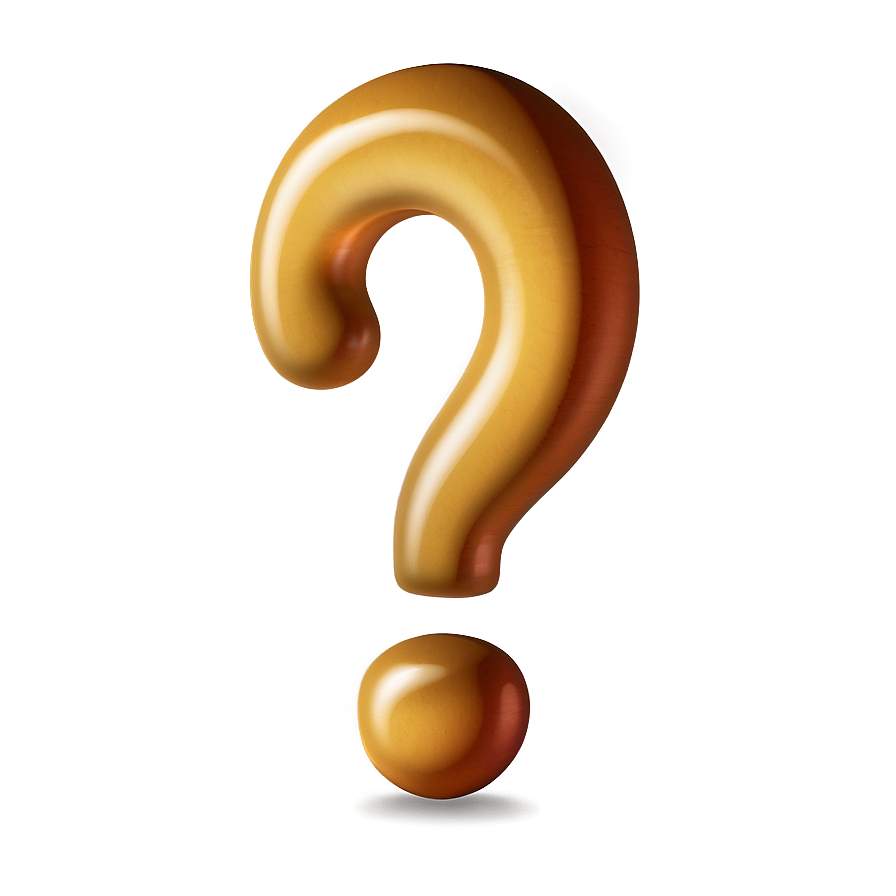 Question Mark Transparent Emoji Png 05262024 PNG image