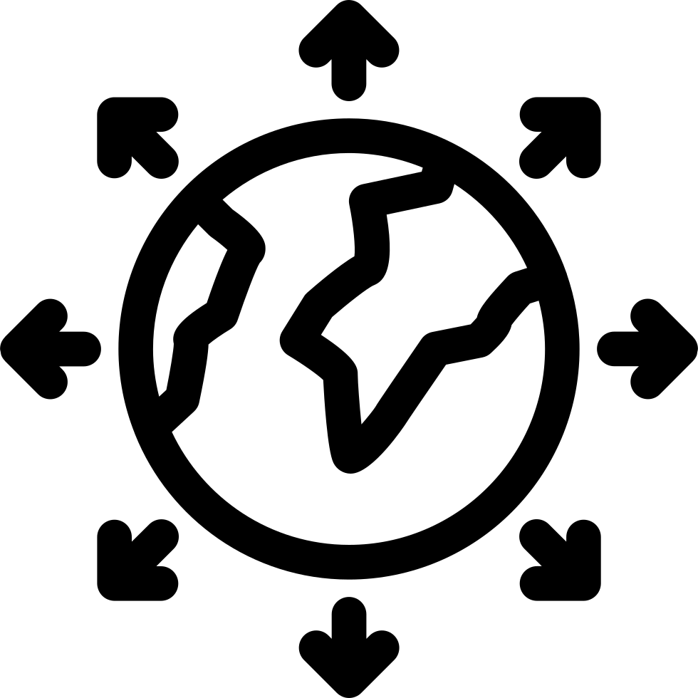 Recycling Symbol Blackand White PNG image