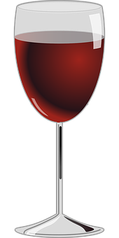 Red Wine Glass Vector PNG image