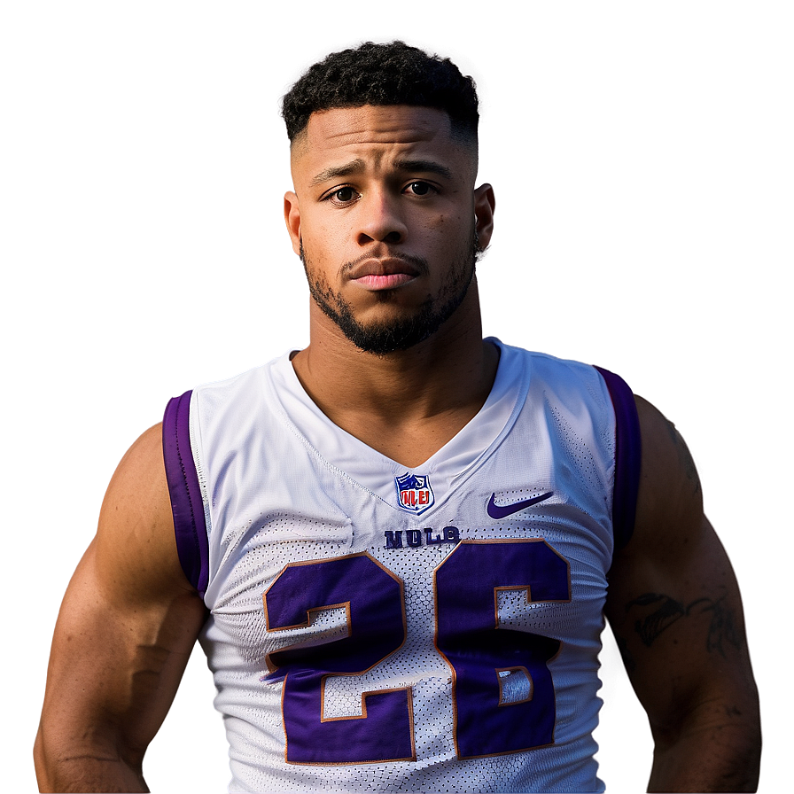 Saquon Barkley Determined Look Png Cns20 PNG image