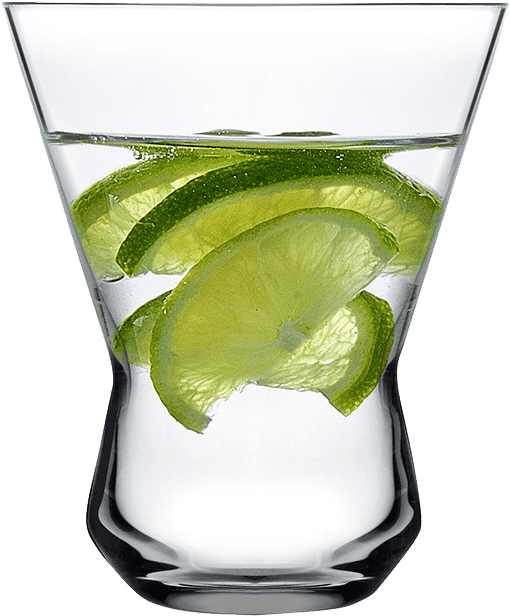 Vodka Lime Splash Glass PNG image