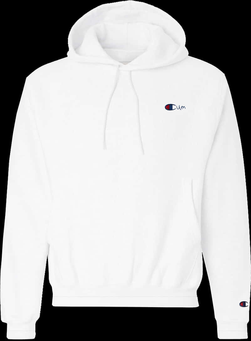 White Hoodiewith Logo PNG image