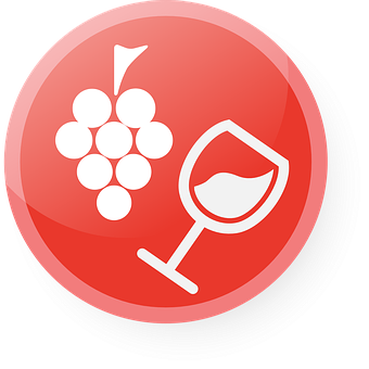 Wineand Grapes Icon PNG image