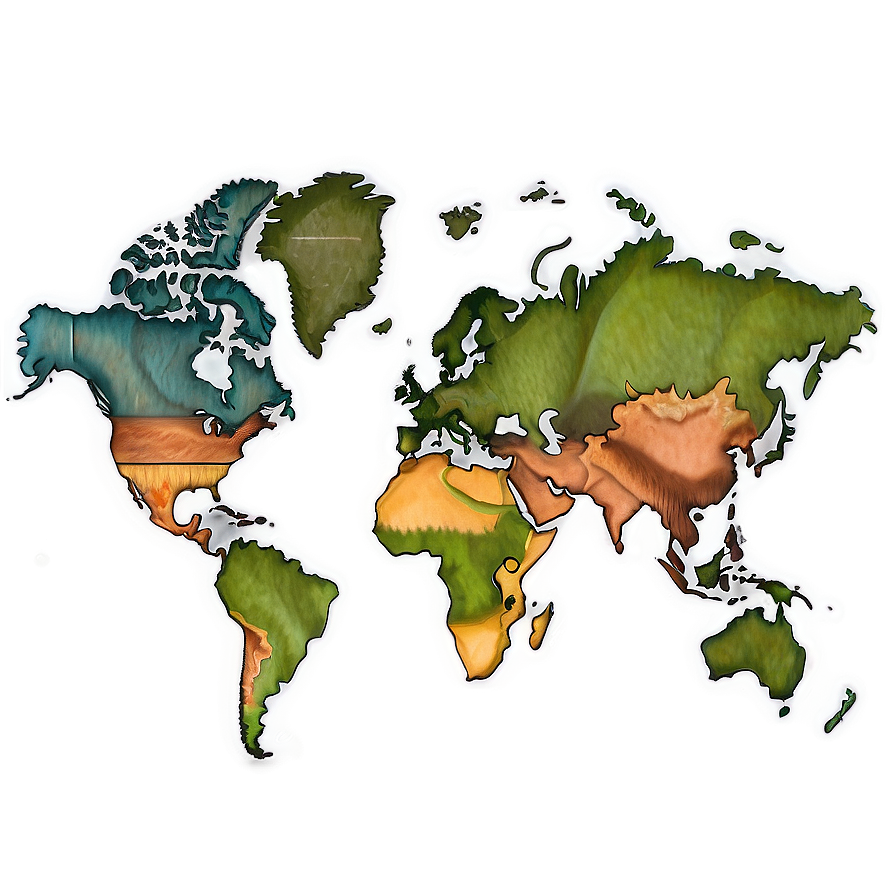 World Map Coloring Page Png 06132024 PNG image