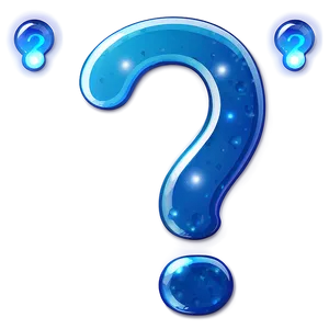 Blue Question Mark Transparent Png 05262024 PNG image