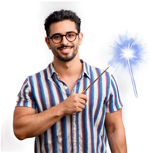 Cool Guy With A Magic Wand Png 90 PNG image