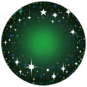 Green Circle With Stars Png 05252024 PNG image