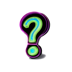 Neon Question Mark Transparent Png 76 PNG image