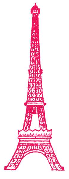 Pink eiffel tower clip art cwemi images gallery