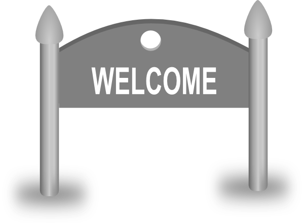 Welcome sign clip art at clker vector clip art