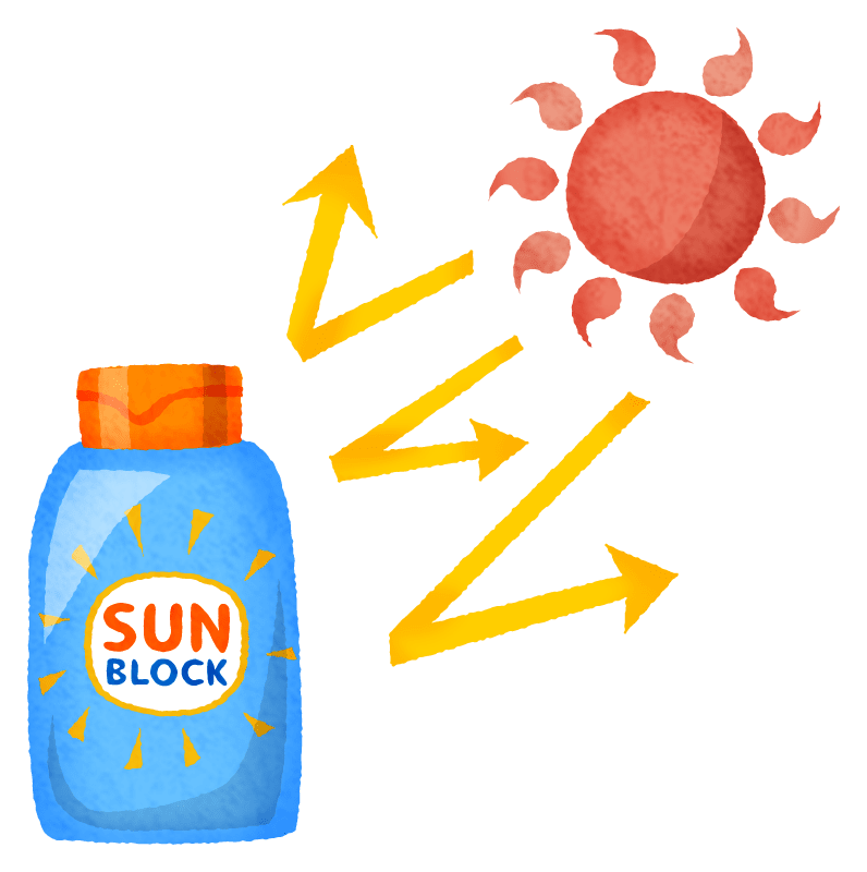 Sunscreen sunblock clipart image