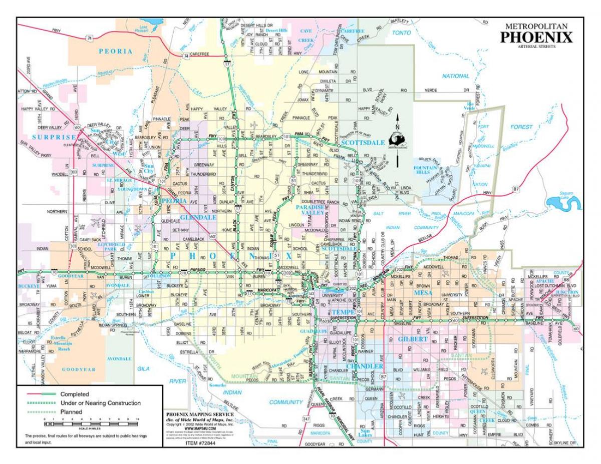 street map Phoenix