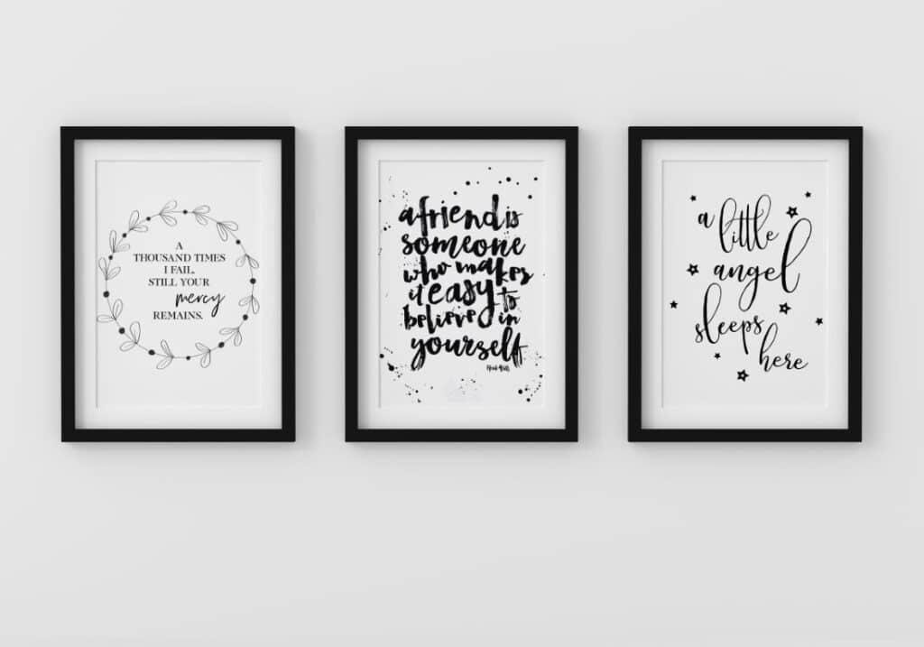 Wall Art Design Black And White - 10+ Wall Paint Design Ideas Black And ...