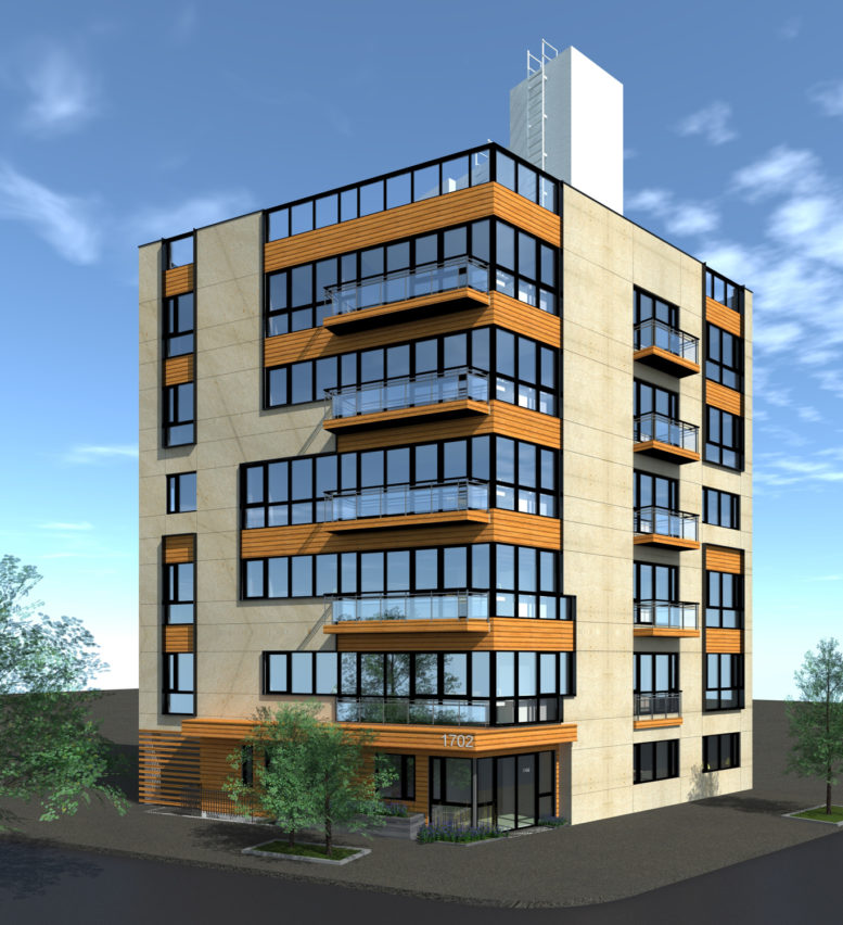 1702 Newkirk Avenue Corner View, rendering by Bizdesigns