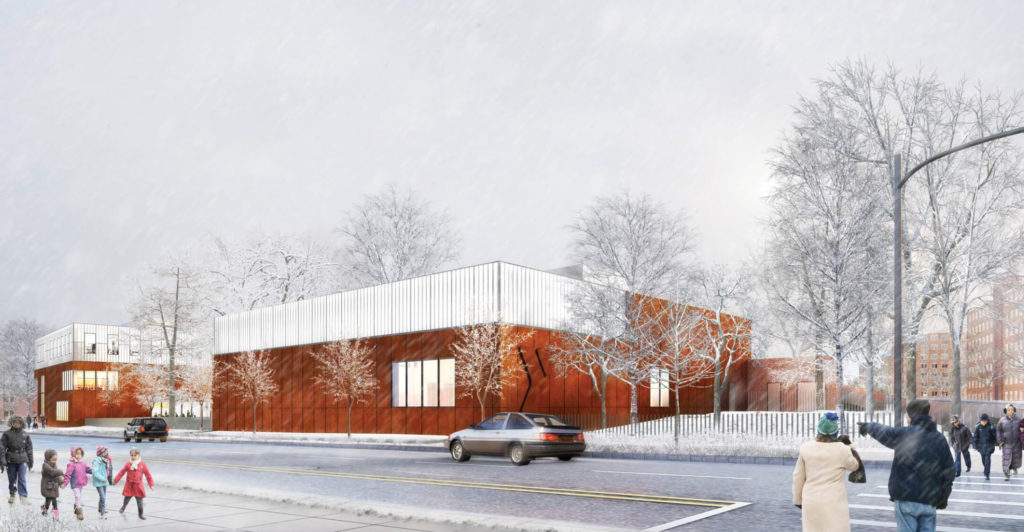 YMCA in Edenwald, rendering by Marvel Architects