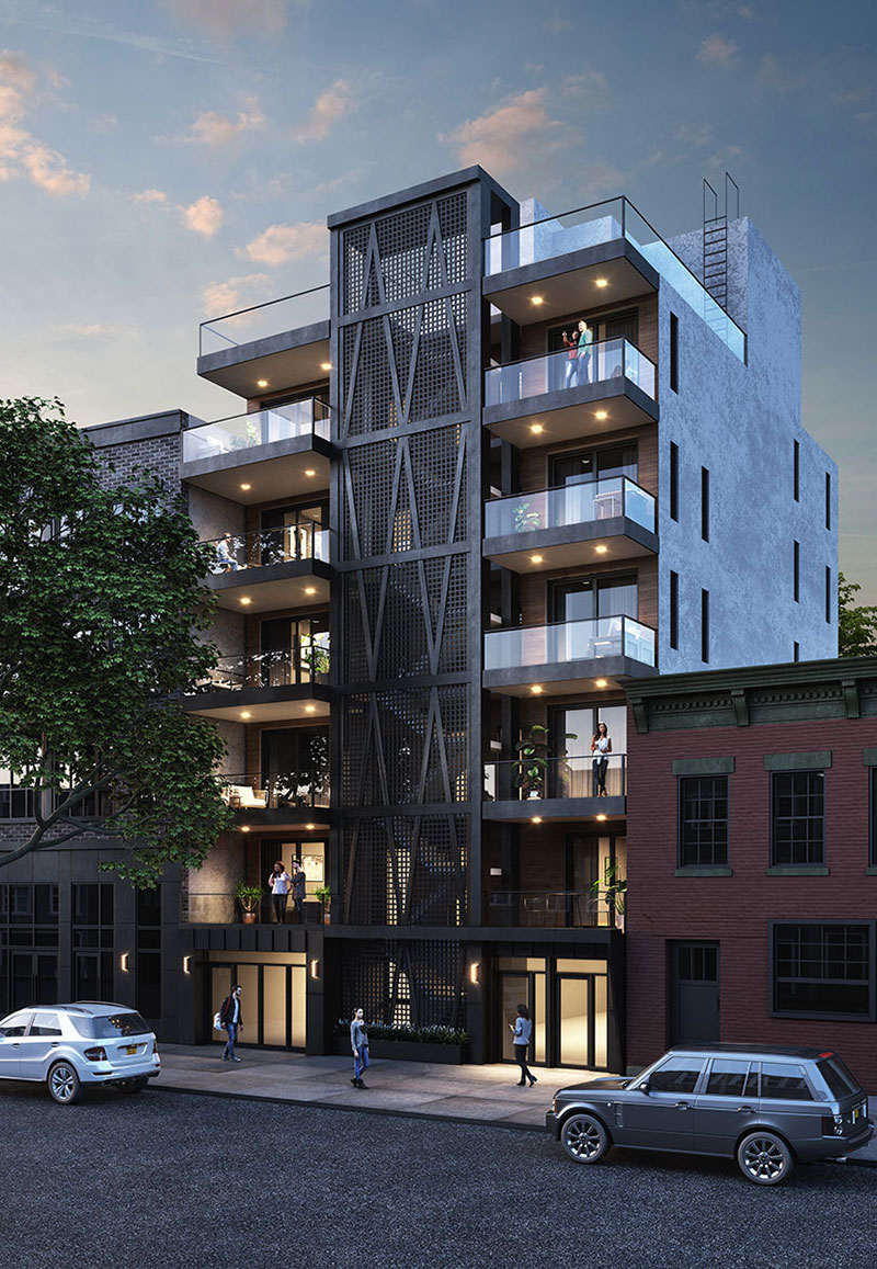 Rendering of 340 Metropolitan Avenue (MORTAR ARCH+DEV)