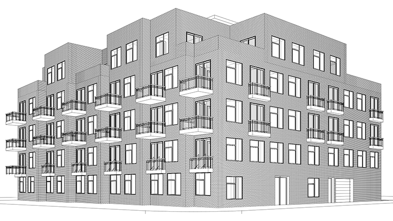 Preliminary rendering of 508 Graham Avenue - CW Realty Management