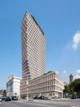 Rendering of 550 Clinton Avenue - Morris Adjmi Architects