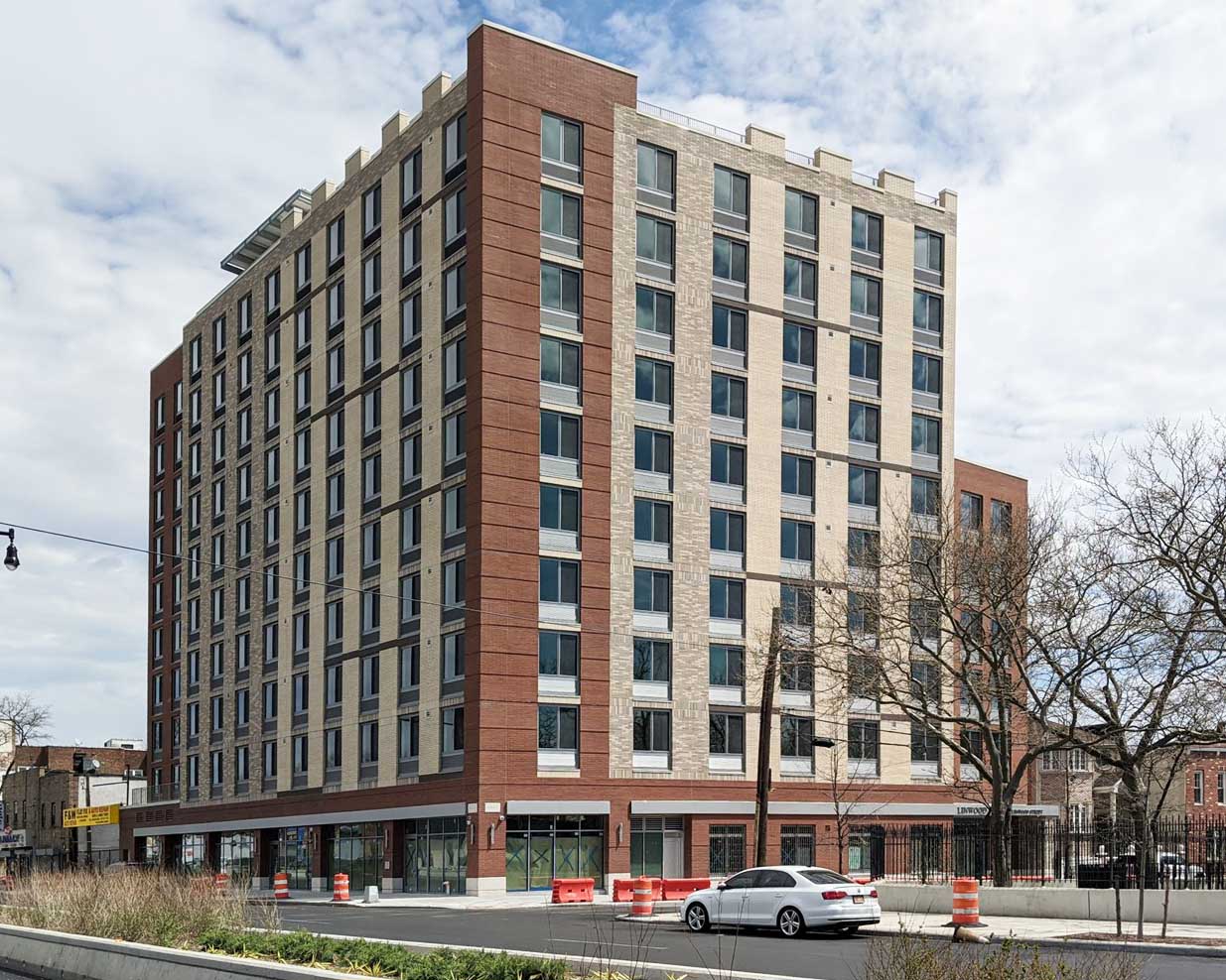 Completed view of Linwood Park Apartments at 315 Linwood Street - L+M Development Partners