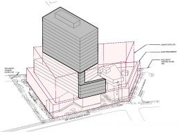 Axonometric rendering of 500 Kent Avenue - Kent Member LLC