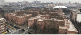 Aerial view of Harlem River Houses