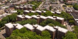 Aerial view of Kinsborough Houses - Photo by STV Inc.