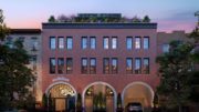 Evening view of Post House along Atlantic Avenue