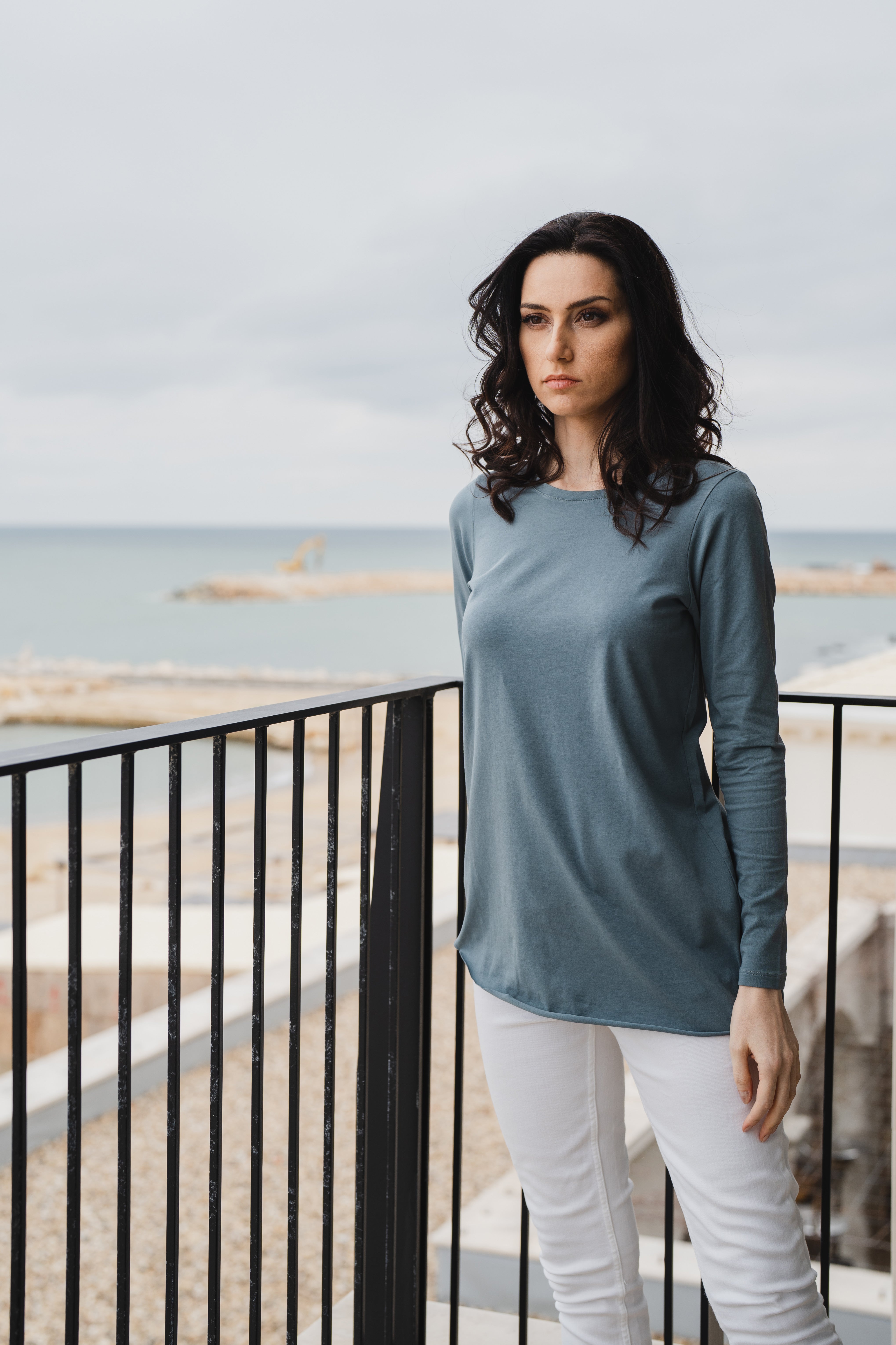 Alya Organic Cotton Top - Long Sleeve