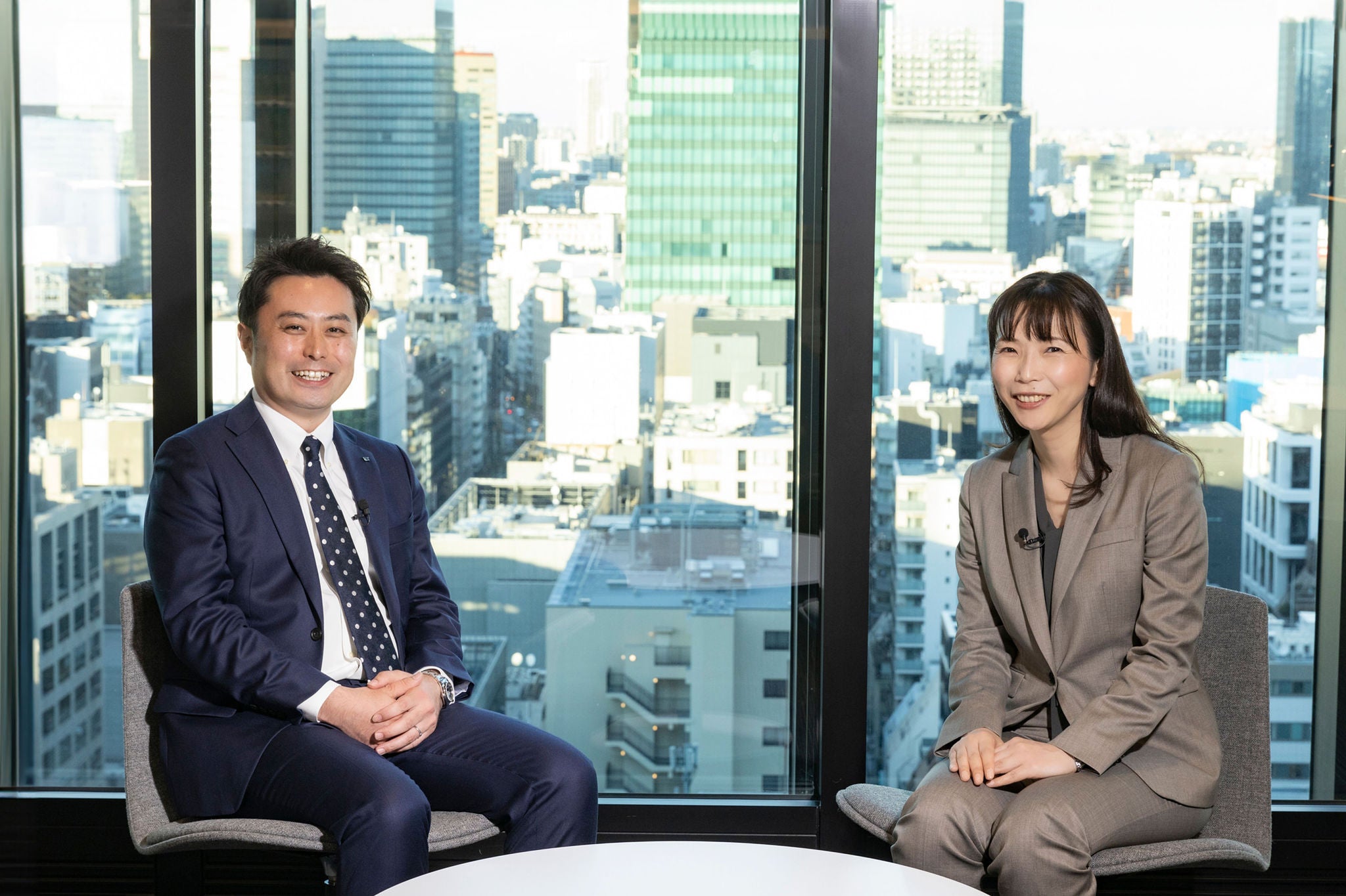 Left to right, Kimiya Yamaguchi and Noriko Ishizaka