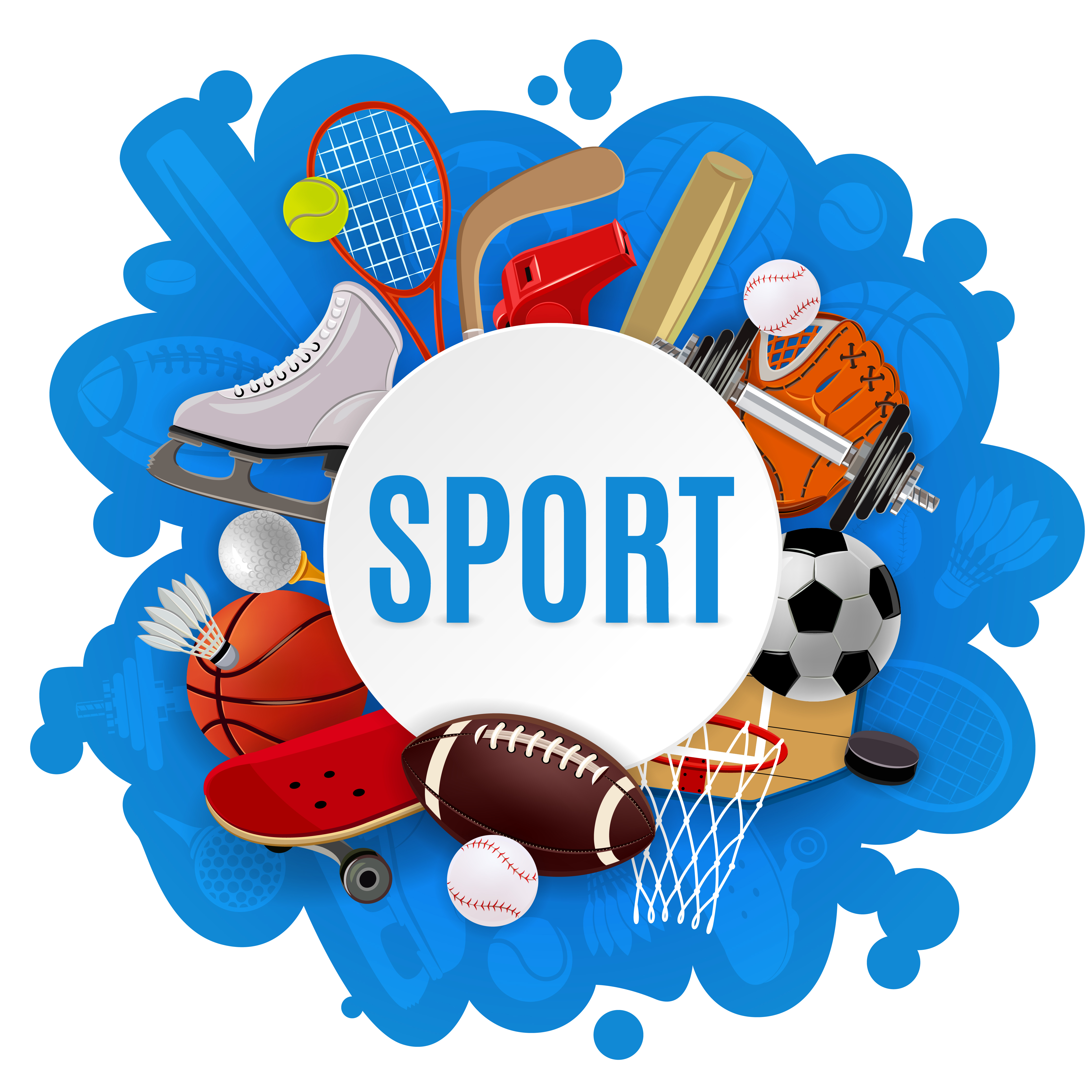 Sport Equipment Concept 459228 Vector Art at Vecteezy