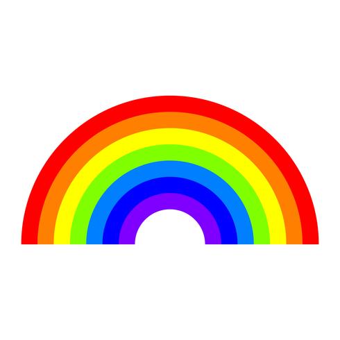 Icono de vector de arco iris