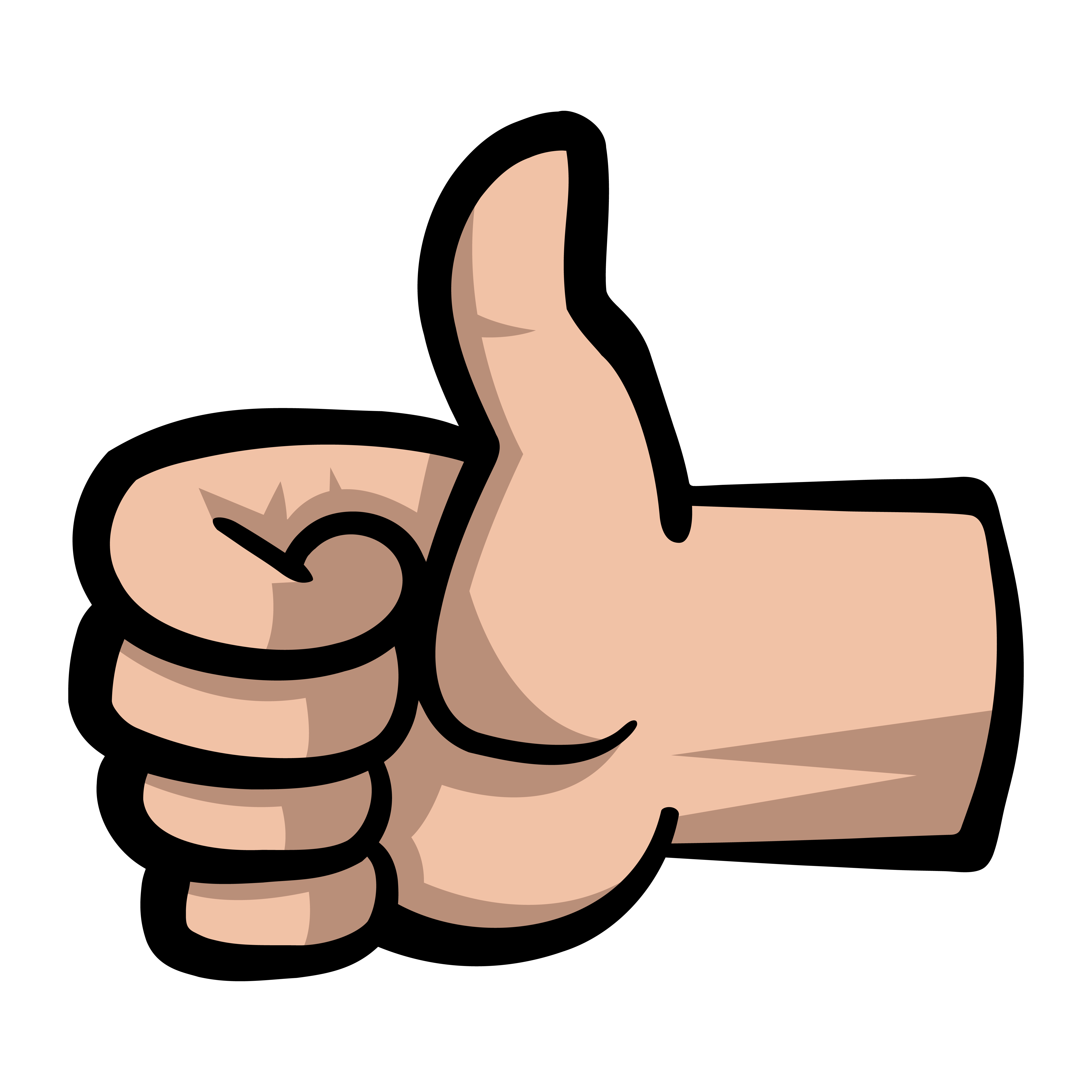 Cartoon Hand Making Positive Thumbs Up Gesture 553659 Vector Art at ...