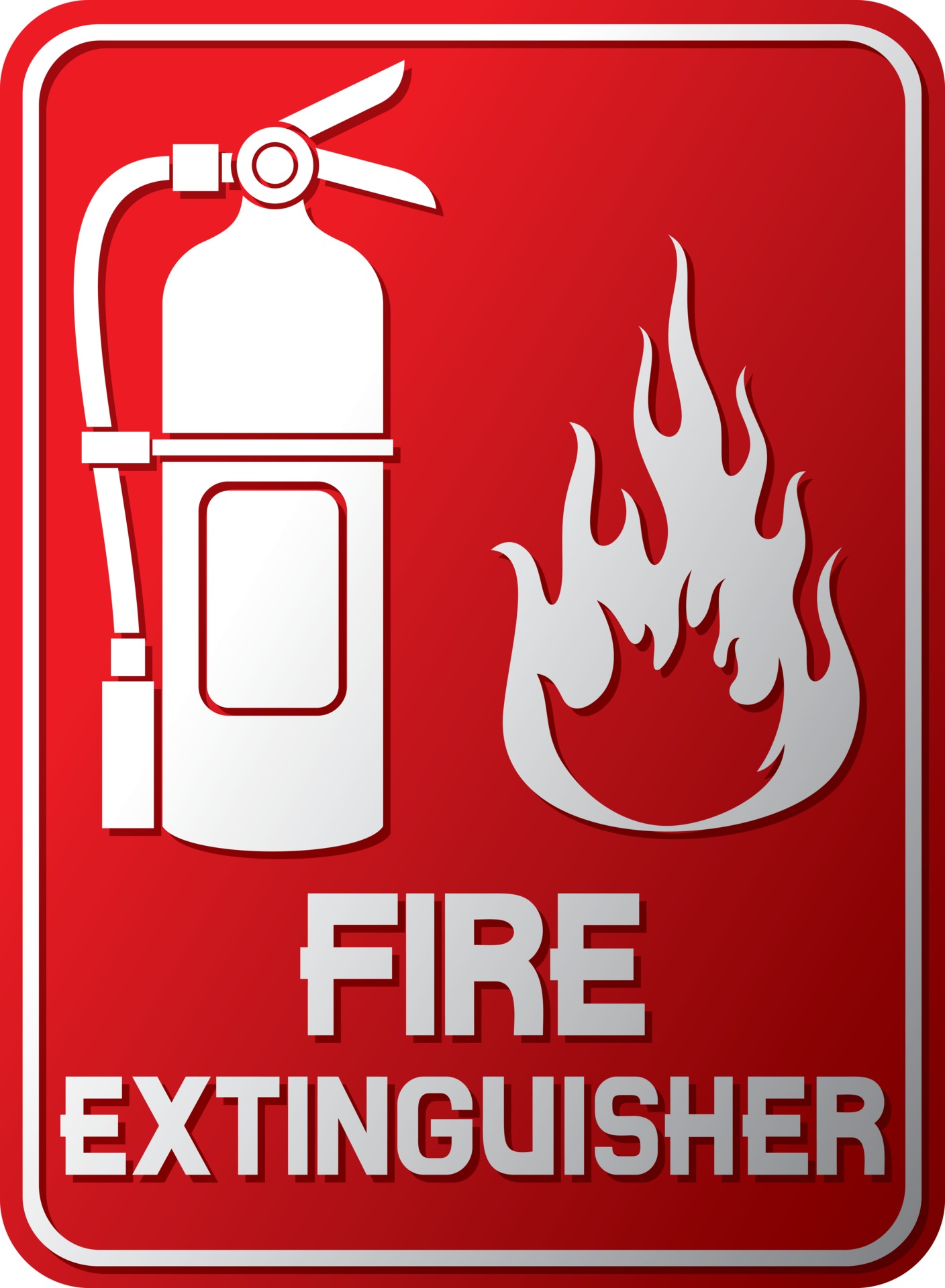 Fire Extinguisher Sign 3190185 Vector Art at Vecteezy