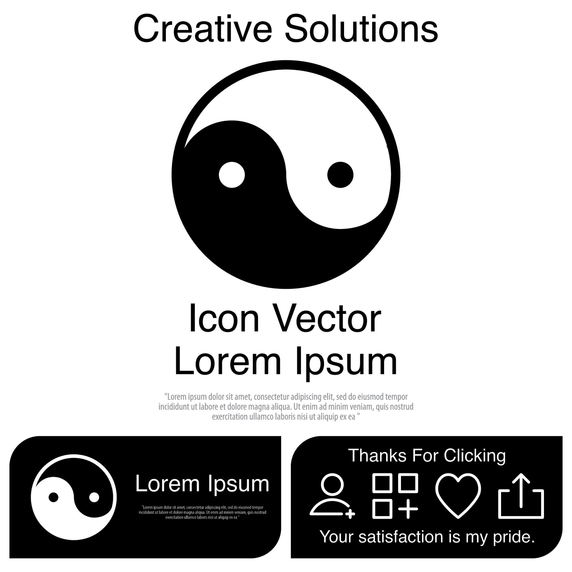 Yin and Yang icon Vector EPS 10 6750587 Vector Art at Vecteezy