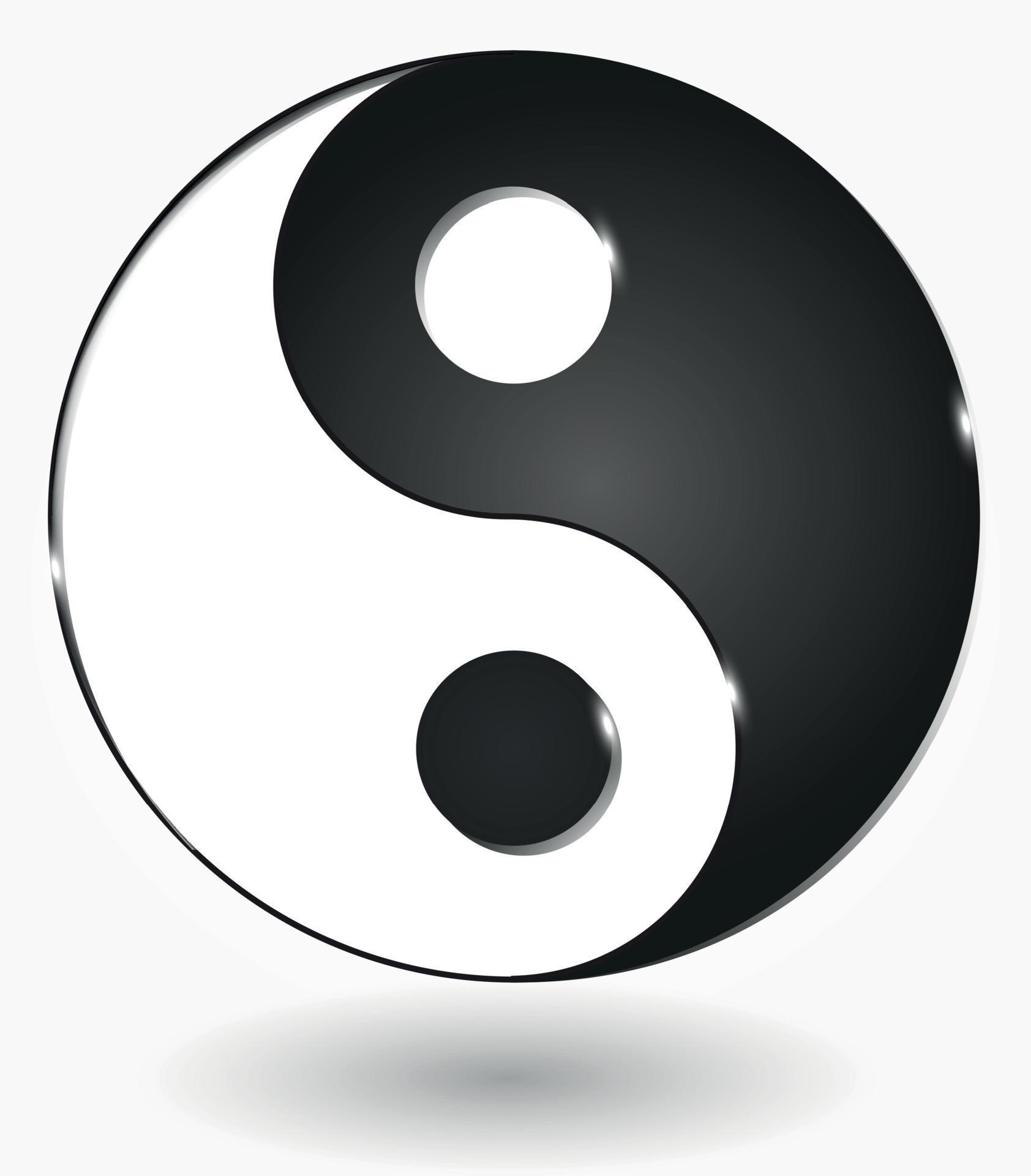 Yin yang symbol. Vector illustration. 8284970 Vector Art at Vecteezy