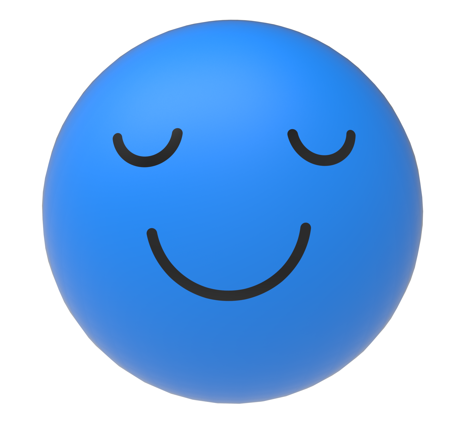 Happy Blue Smiley