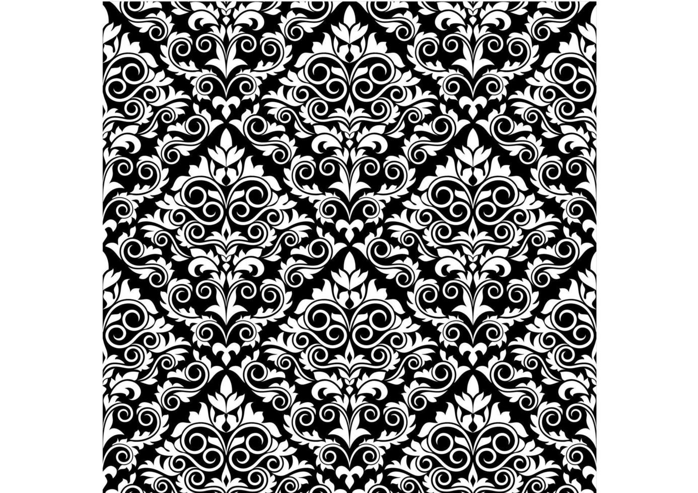 Damask seamless pattern vector