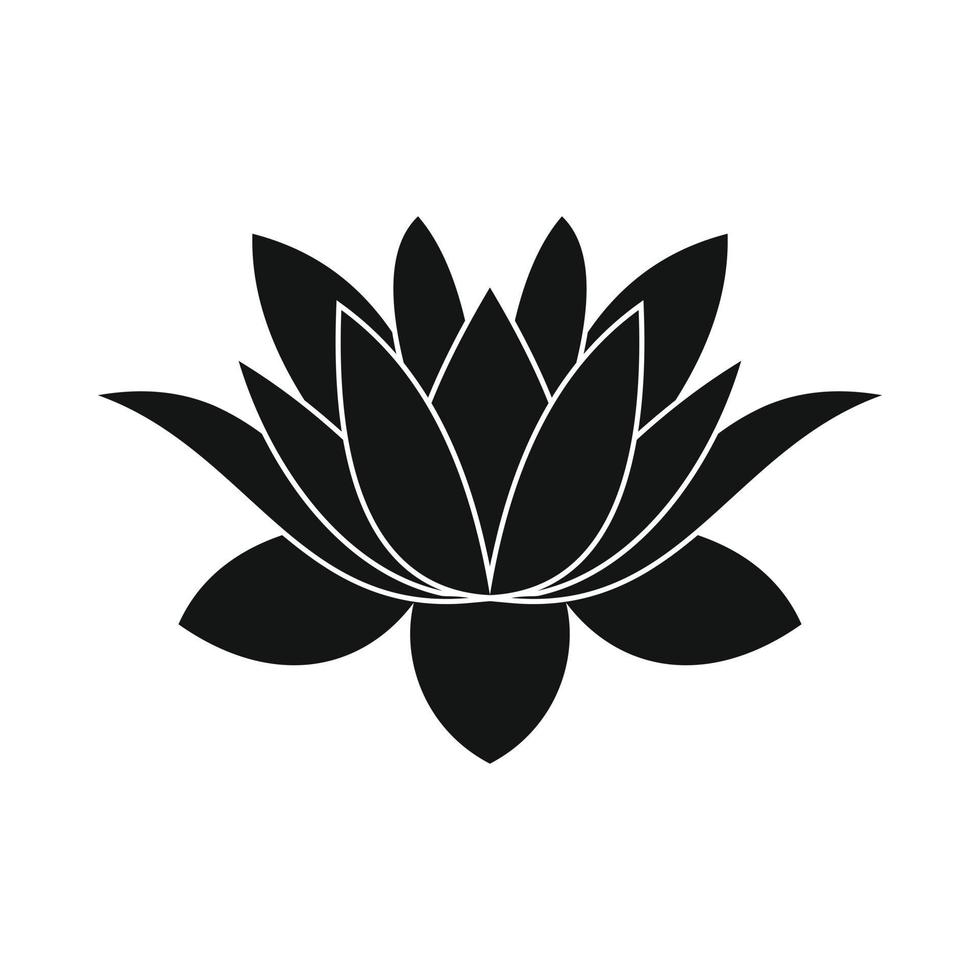 lotus flower icon, simple style 14208901 Vector Art at Vecteezy