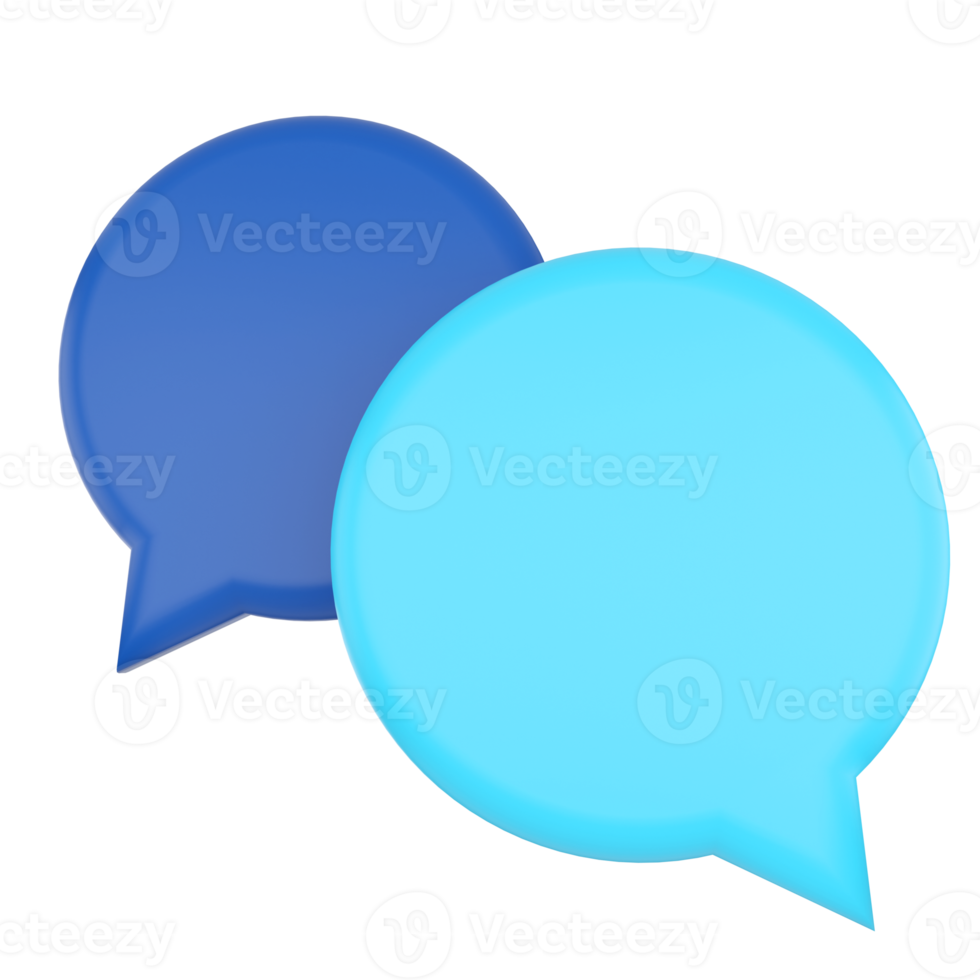 Speech Bubble. 3D rendering. 21048152 PNG