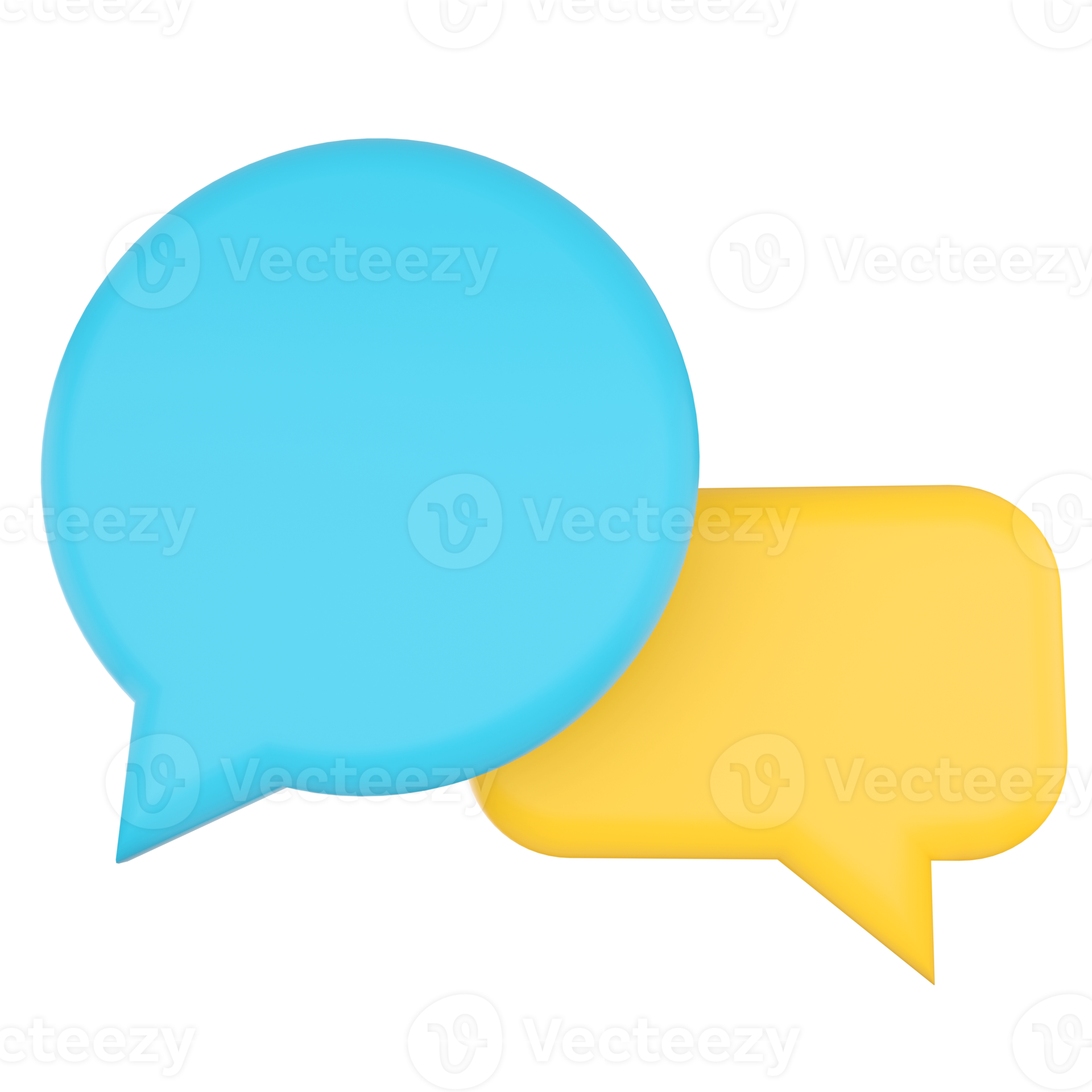 Speech Bubble. 3D rendering. 21048158 PNG