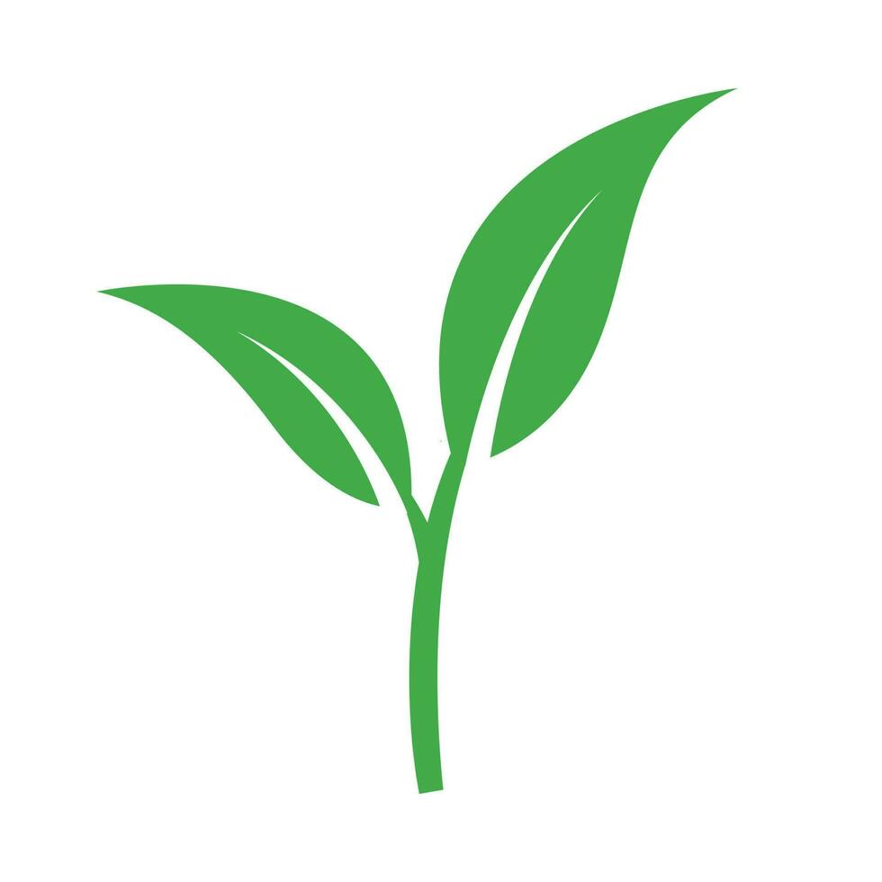 sprouting leaf new plant icon logo 23489406 Vector Art at Vecteezy